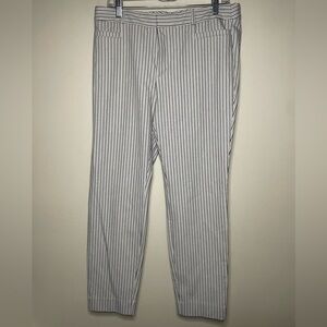 Banana Republic Sloan Striped Ankle Pants Women’s 12L Stretch Trouser